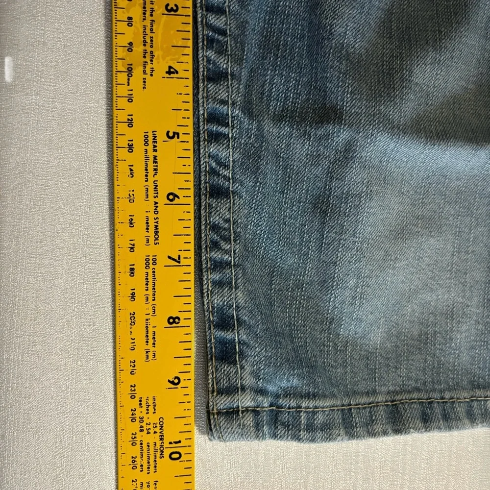 Aeropostale denim jean distressed long cotton shorts Sz 9/10